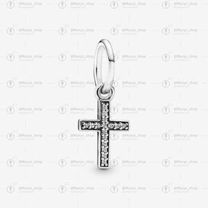 Pandora Symbol Of Faith Cross Dangle Charm with Clear CZ|Pendant